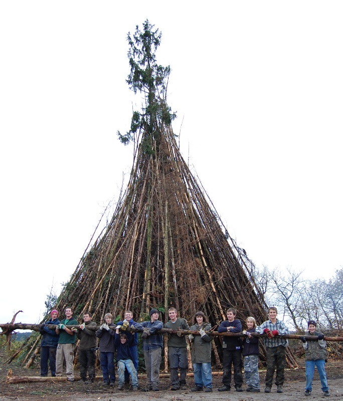 20091108 vorbreitung martinsfeuer