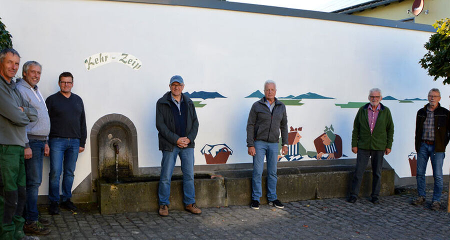 v.l.: Wilfried Theisen, Ulrich Faßbender, Dirk Berresheim, Heinz Thomé, Reinhold Retterath, Heinz Berresheim, Peter Gensheimer © Boos-Eifel.de Foto: Axel Schneider