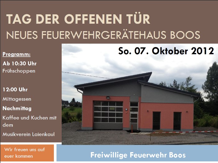 Tag der offenen Tuer am 07.10.2012